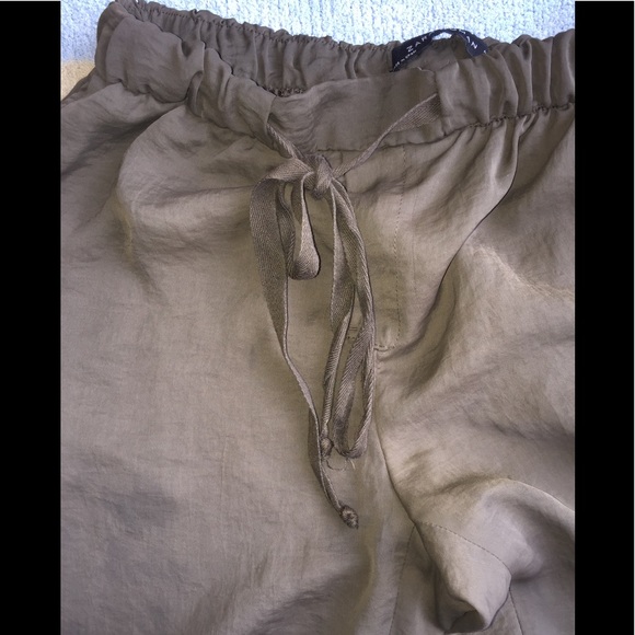 Zara Woman brown Pants with drawstring Sz S - Picture 3 of 7